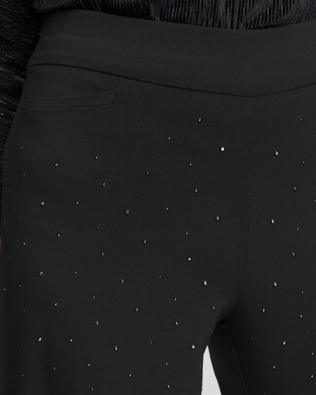 Brigitte Embellished Wide Leg Pants - image 4